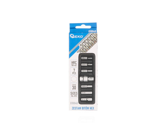Set biti HEX, H4-H12, 7 bucati, Geko G10040