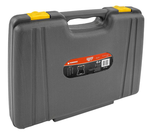 Set chei tubulare de impact HEX PM-ZNU-1038T, 10-38 mm, 1/2", 20 bucati, Powermat PM1382