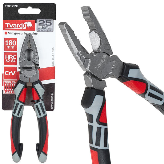 Cleste combinat, 180 mm, Cr-V, Tvardy T00726