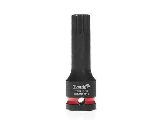 Cheie tubulara de impact SPLINE 1 / 2", M16, Cr-Mo, Tvardy T00218-16