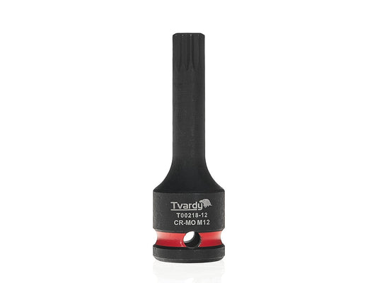 Cheie tubulara de impact SPLINE 1 / 2", M12, Cr-Mo, Tvardy T00218-12