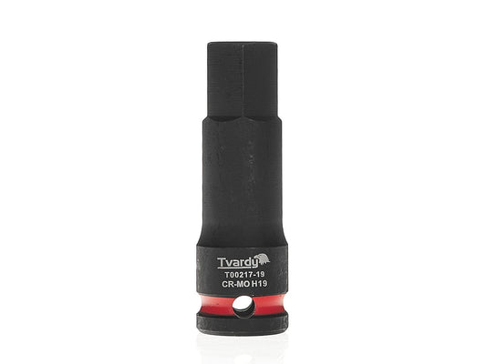 Cheie tubulara de impact HEX 1 / 2", H19, Cr-Mo, Tvardy T00217-19