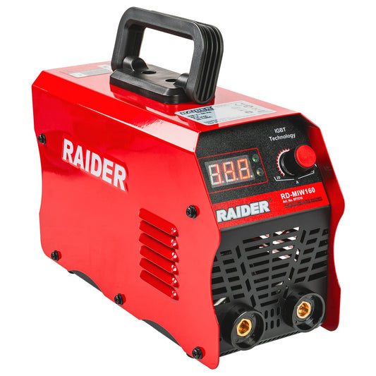 Aparat de sudura tip invertor RD-MIW160, afisaj LCD, 140A, Raider 077215