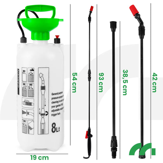 Pulverizator de gradina cu duza reglabila, 8 l, MalTec 112486