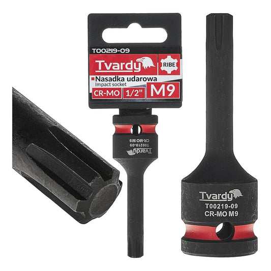 Cheie tubulara de impact RIBE 1 / 2", M9, Cr-Mo, Tvardy T00219-09