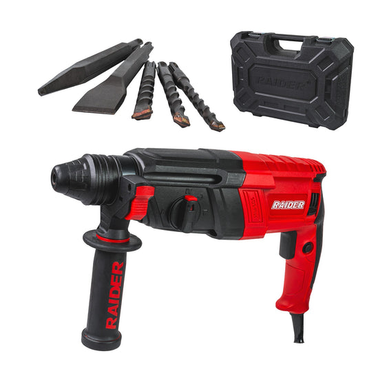 Ciocan rotopercutor RD-HD62, 800 W, 26 mm, 2.8 J, 4 functii, Raider 013131