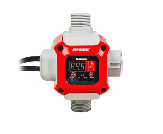 Presostat electronic cu manometru RD-EPC08, 2200 W, 1", 10 bar, Raider 070195