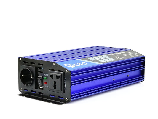 Convertor de tensiune SINUS, 12 V / 230 V, 1000 / 2000 W, Geko G17014
