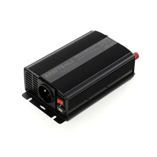 Convertor de tensiune, 24 V - 230 V, 500 W, Kraft&Dele KD1253