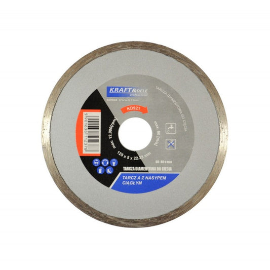 Disc diamantat, 125 x 5  x 22.23 mm, Kraft&Dele KD921