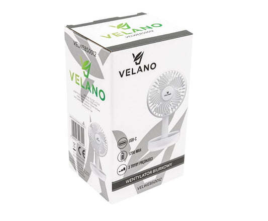 Ventilator de birou Velano 1200 mAh, Powermat VELWEBS0012